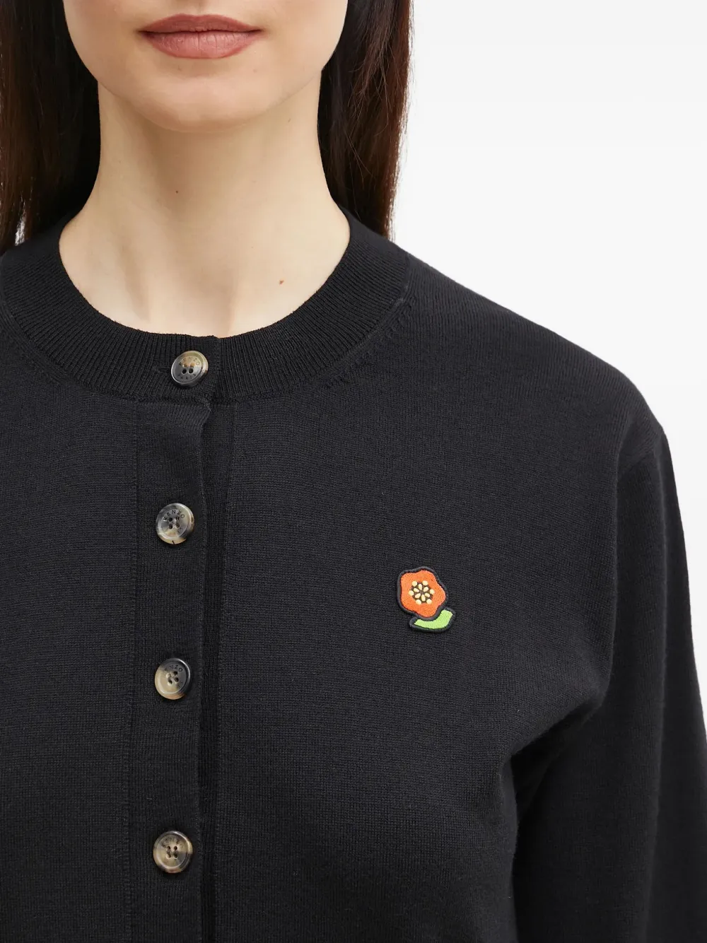 Kenzo Wollen vest Zwart