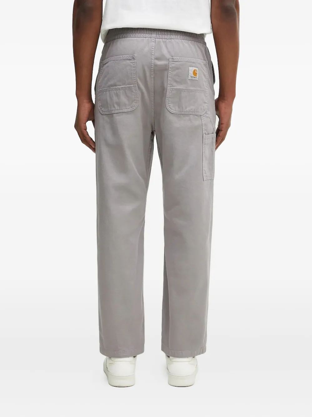 Carhartt WIP Straight broek en zakdetail - Grijs