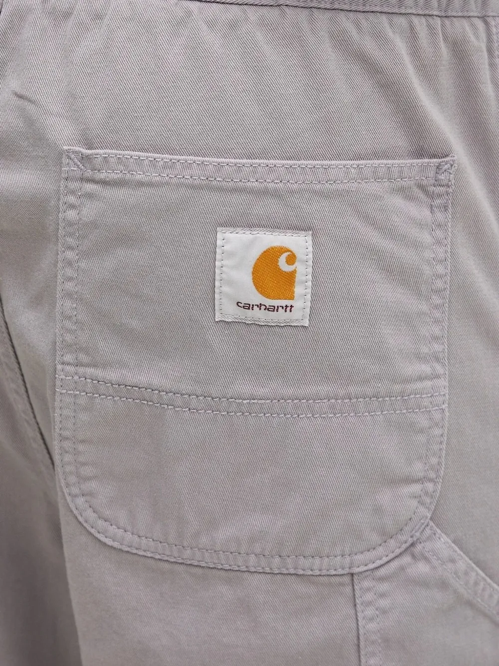 Carhartt WIP Straight broek en zakdetail Grijs