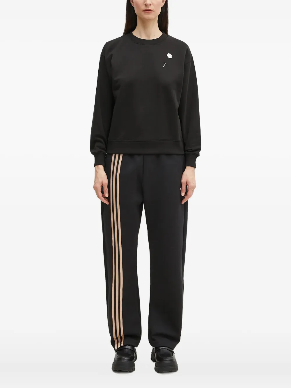 Kenzo flower-pin sweatshirt Zwart