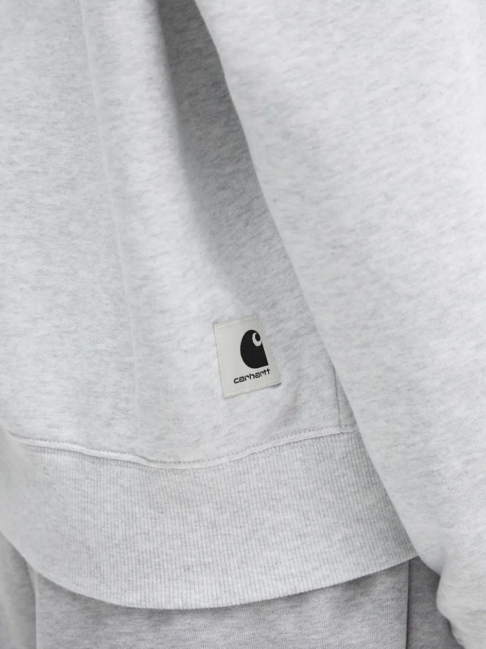 Carhartt Wip Logo-appliqué Hoodie In Gray