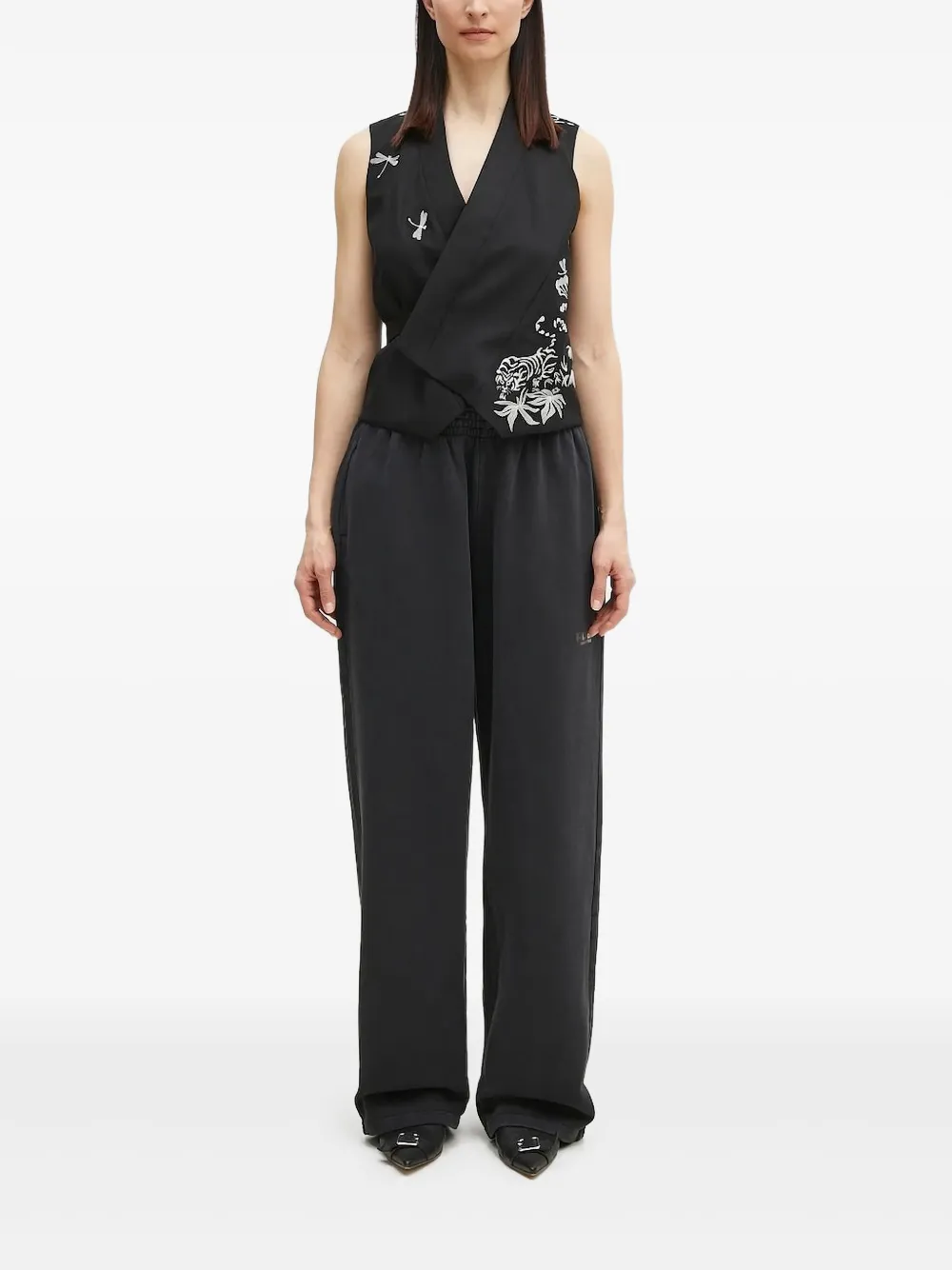 Kenzo Paris Jungle embroidered waistcoat | Black | Image 1