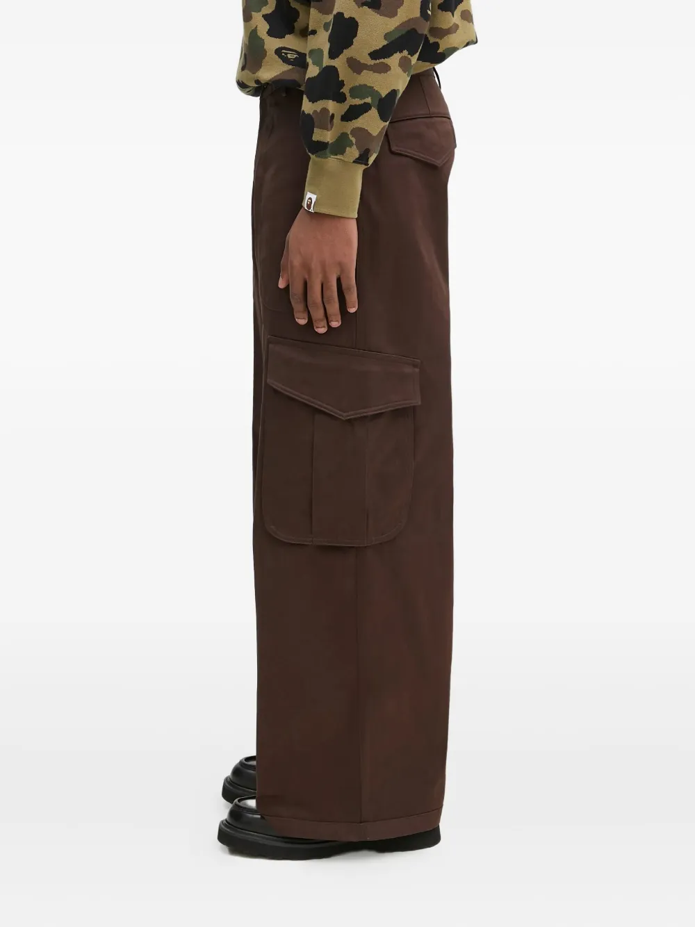 Kenzo cotton cargo trousers Bruin