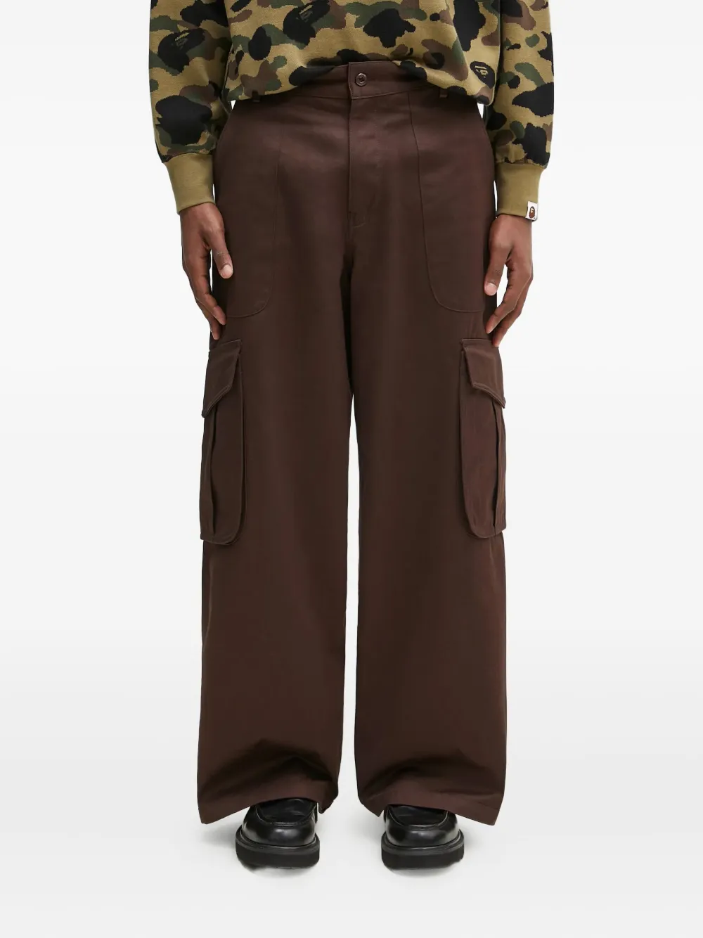Kenzo cotton cargo trousers Bruin