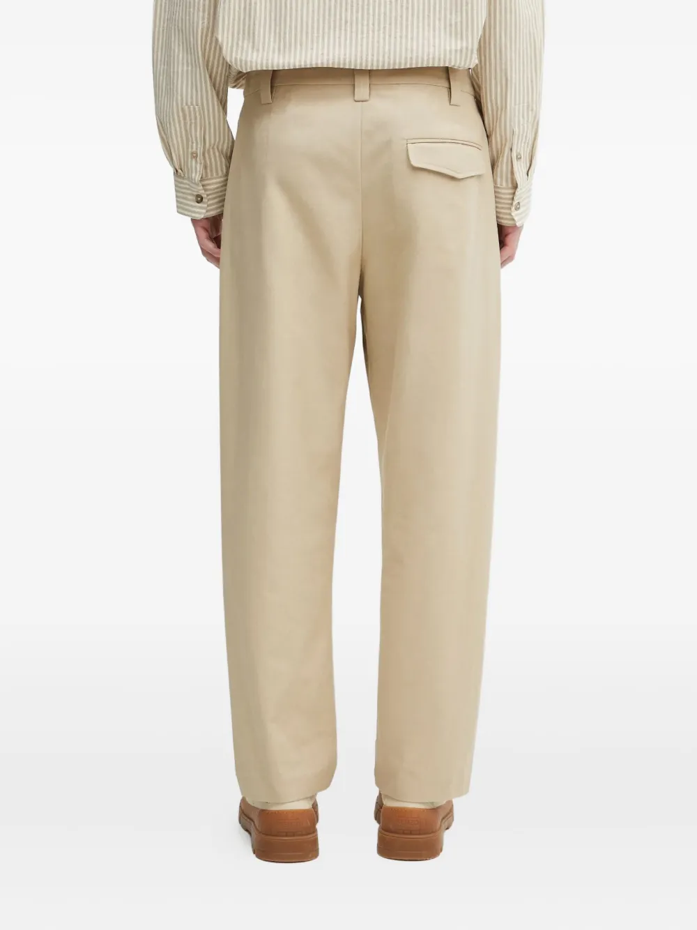 A.P.C. Broek met geplooide zak Beige