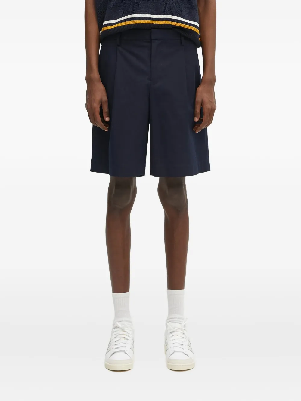 A.P.C. pleated-front shorts | Blue | Image 1