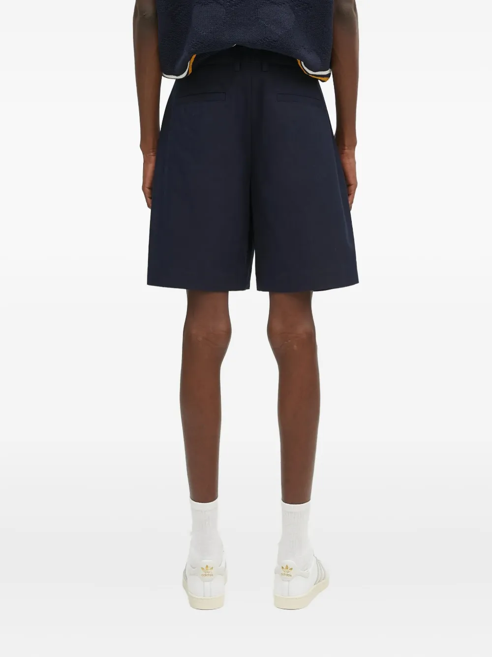 A.P.C. Shorts met geplooide voorkant Blauw