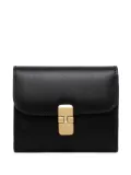 A.P.C. Grace curved-flap leather wallet - Black