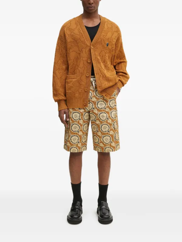 A BATHING APE® ボタン カーディガン | イエロー | FARFETCH JP