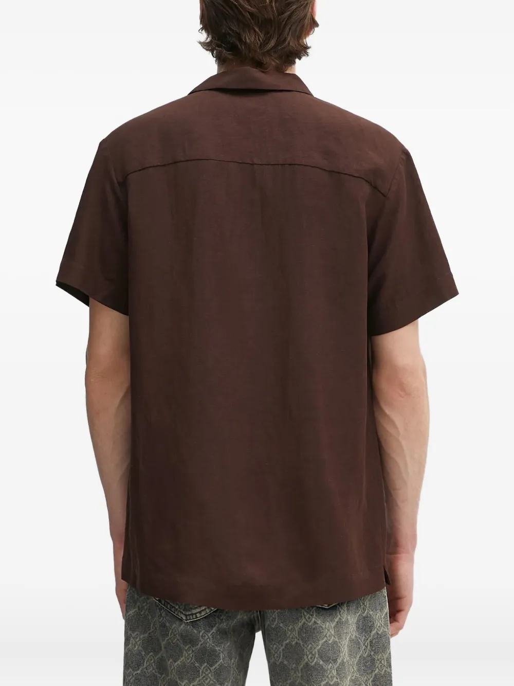 Apc Short-sleeve Pocket Shirt In Brown