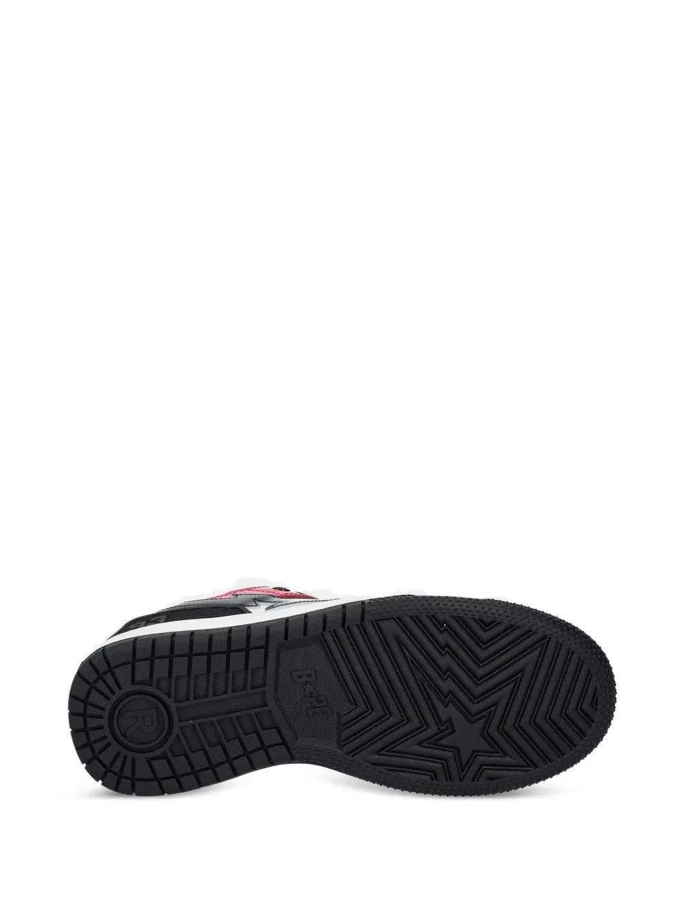 A Bathing Ape Star-patch Sneakers In Pink