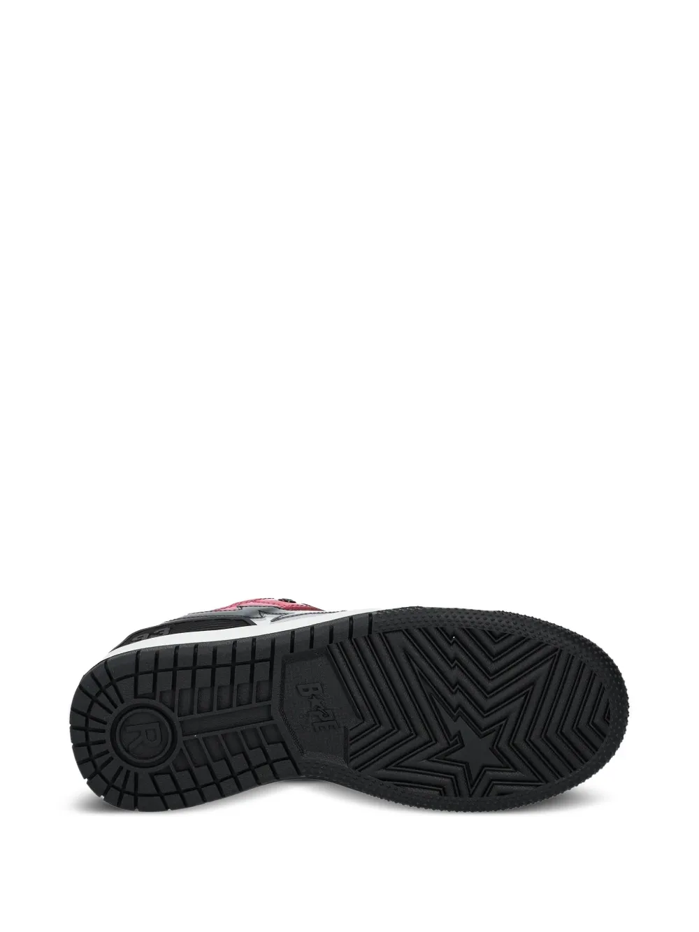 A BATHING APE star-patch sneakers Pink