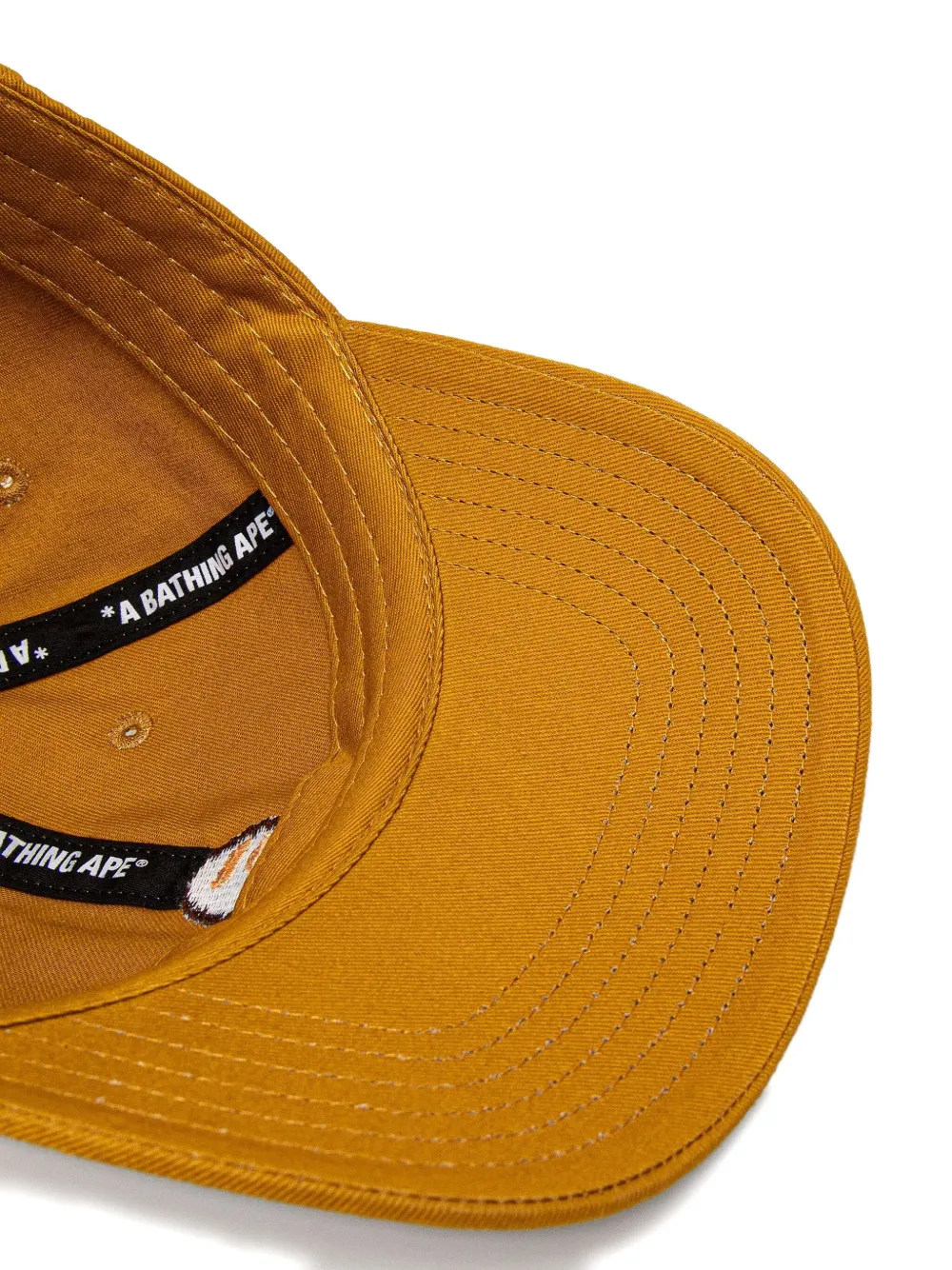 A BATHING APE embellished baseball cap Geel