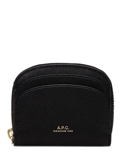 A.P.C. half-moon zip-around purse
