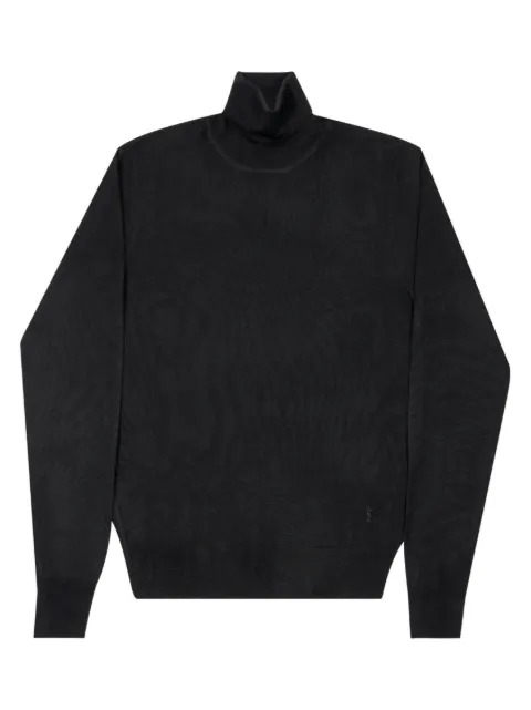 YSL logo detail roll-neck jumper