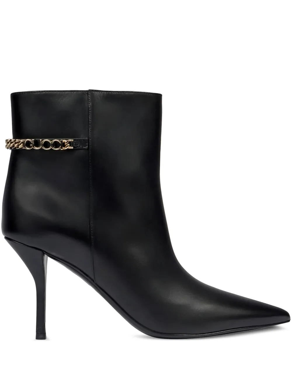 Gucci botas con tacón de cadena | negro | Image 1