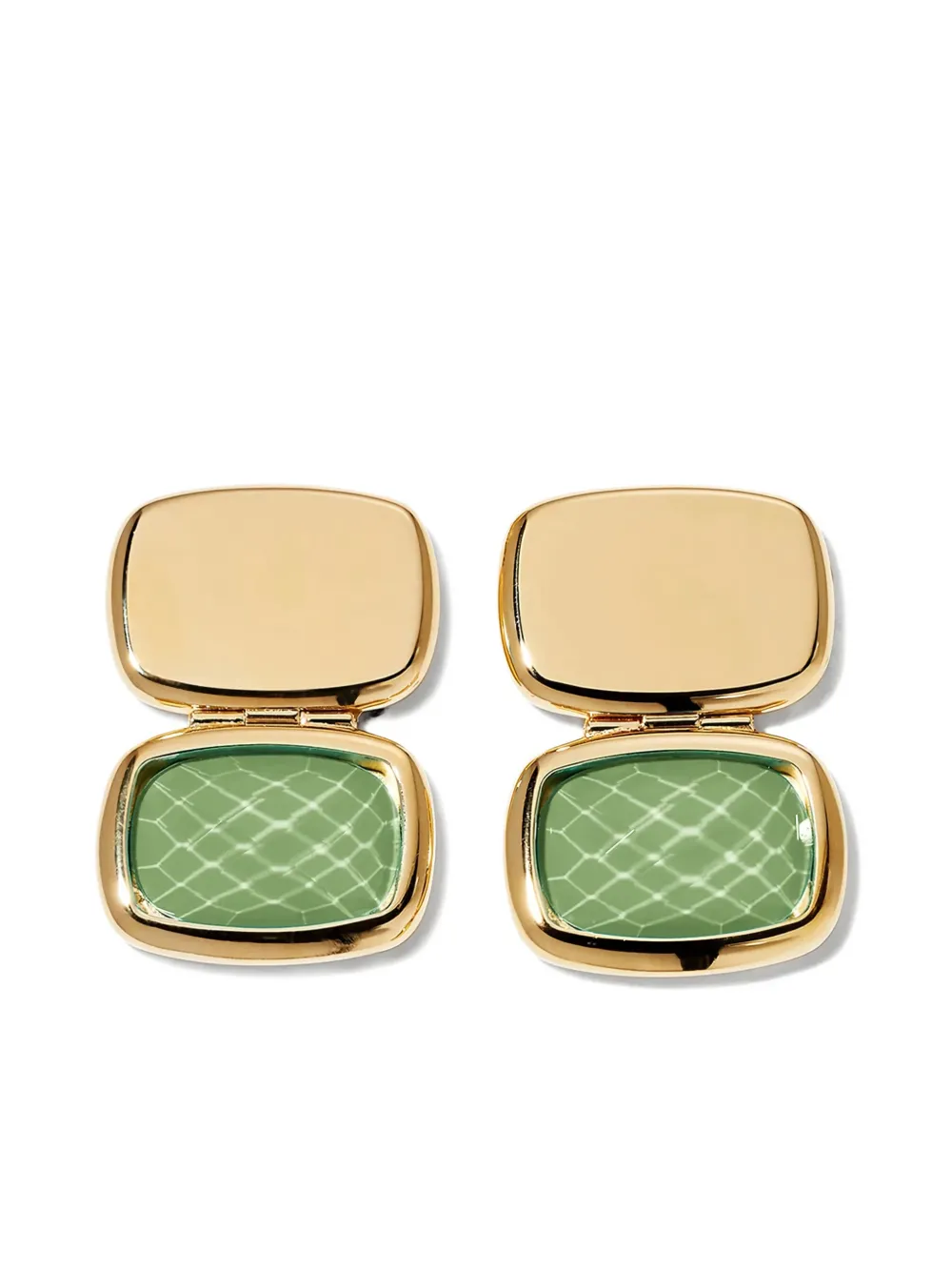 IVI aretes con dije geométrico | dorado | Image 1