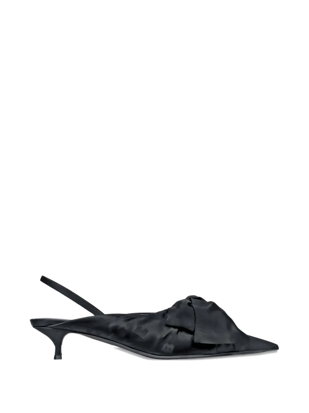 Balenciaga bow sling-back pumps Zwart