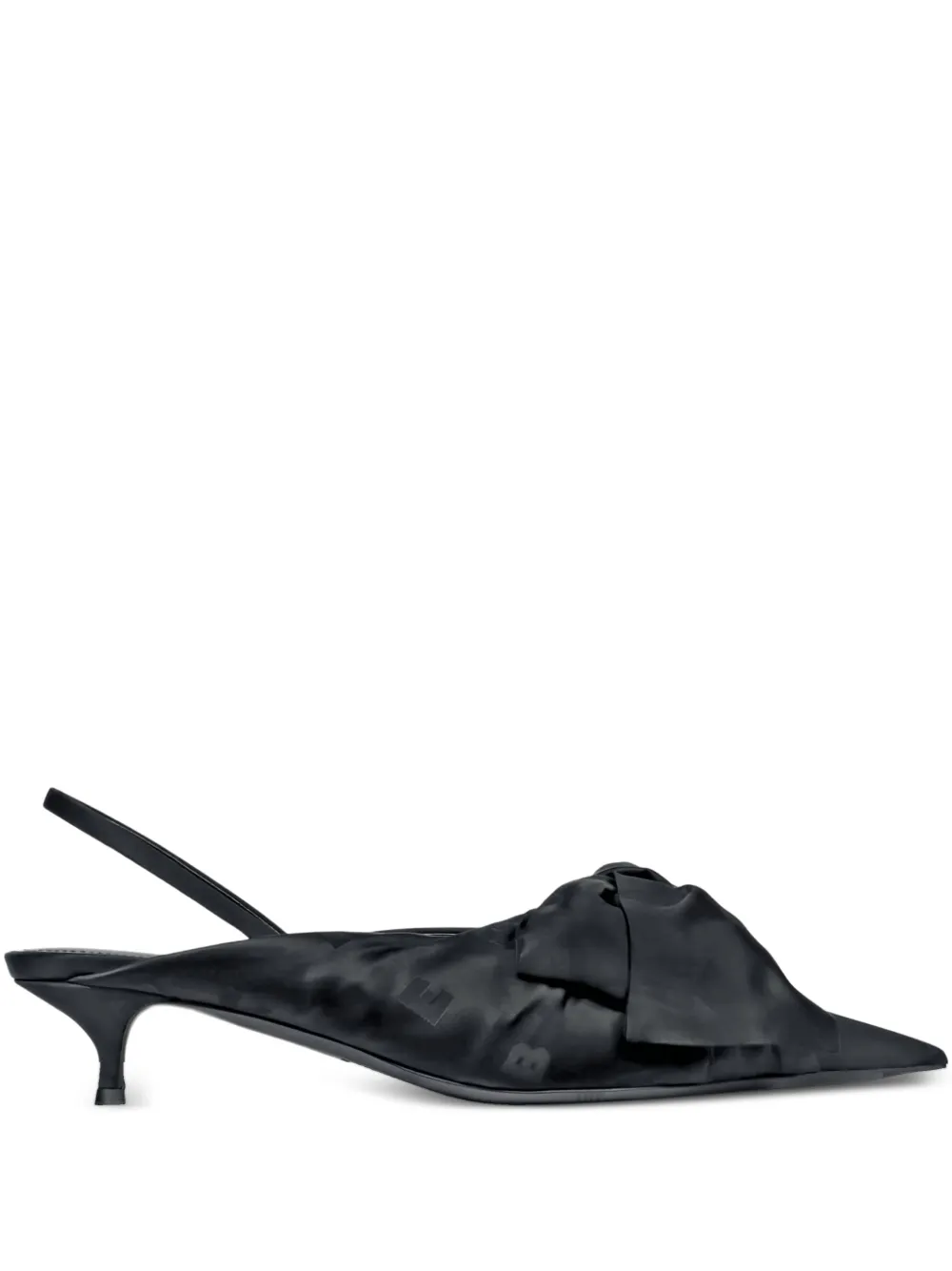 Balenciaga bow sling-back pumps Zwart