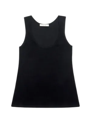 Jil Sander Vネック タンクトップ | ブラック | FARFETCH JP
