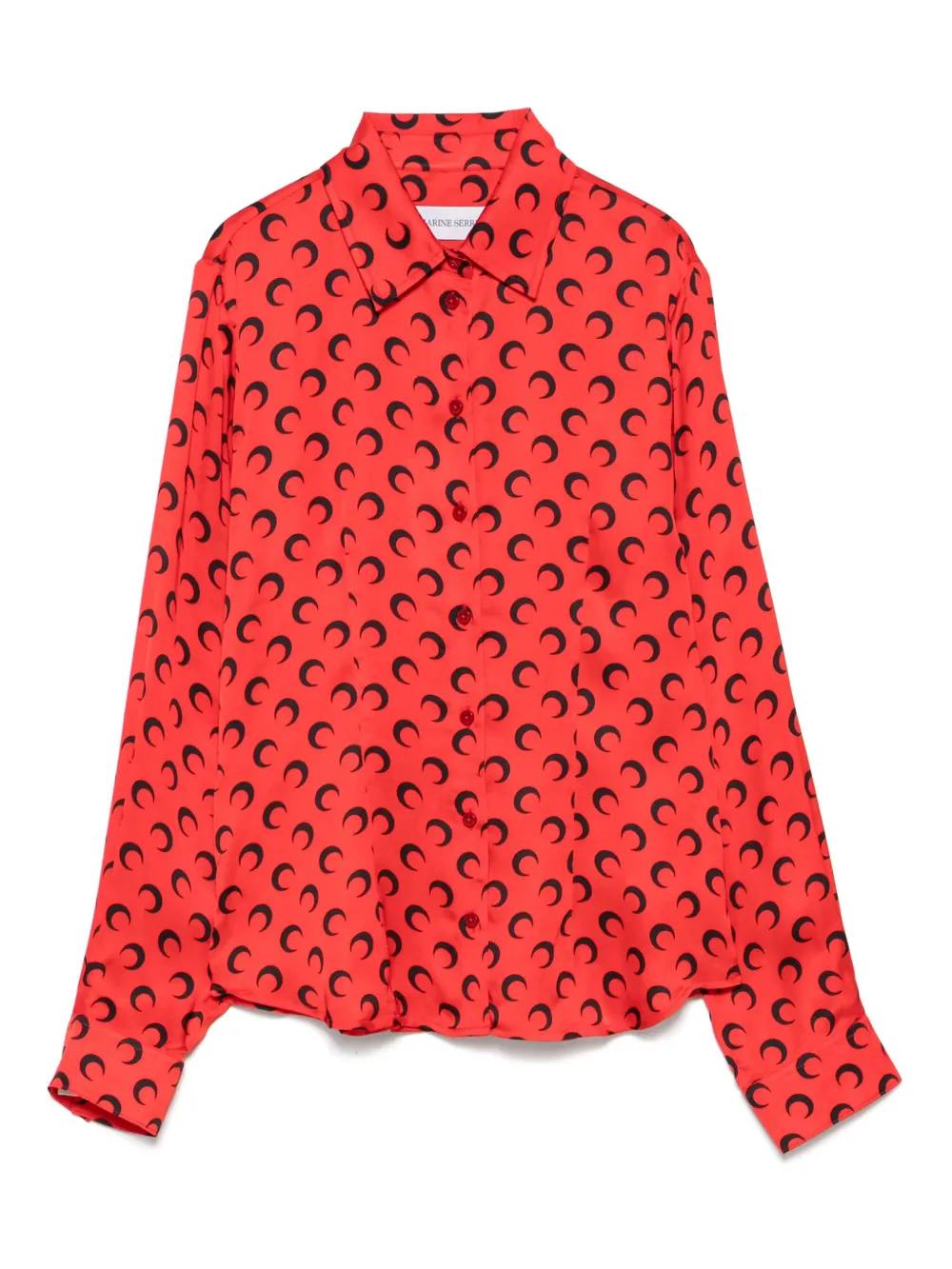Crescent Moon-print shirt