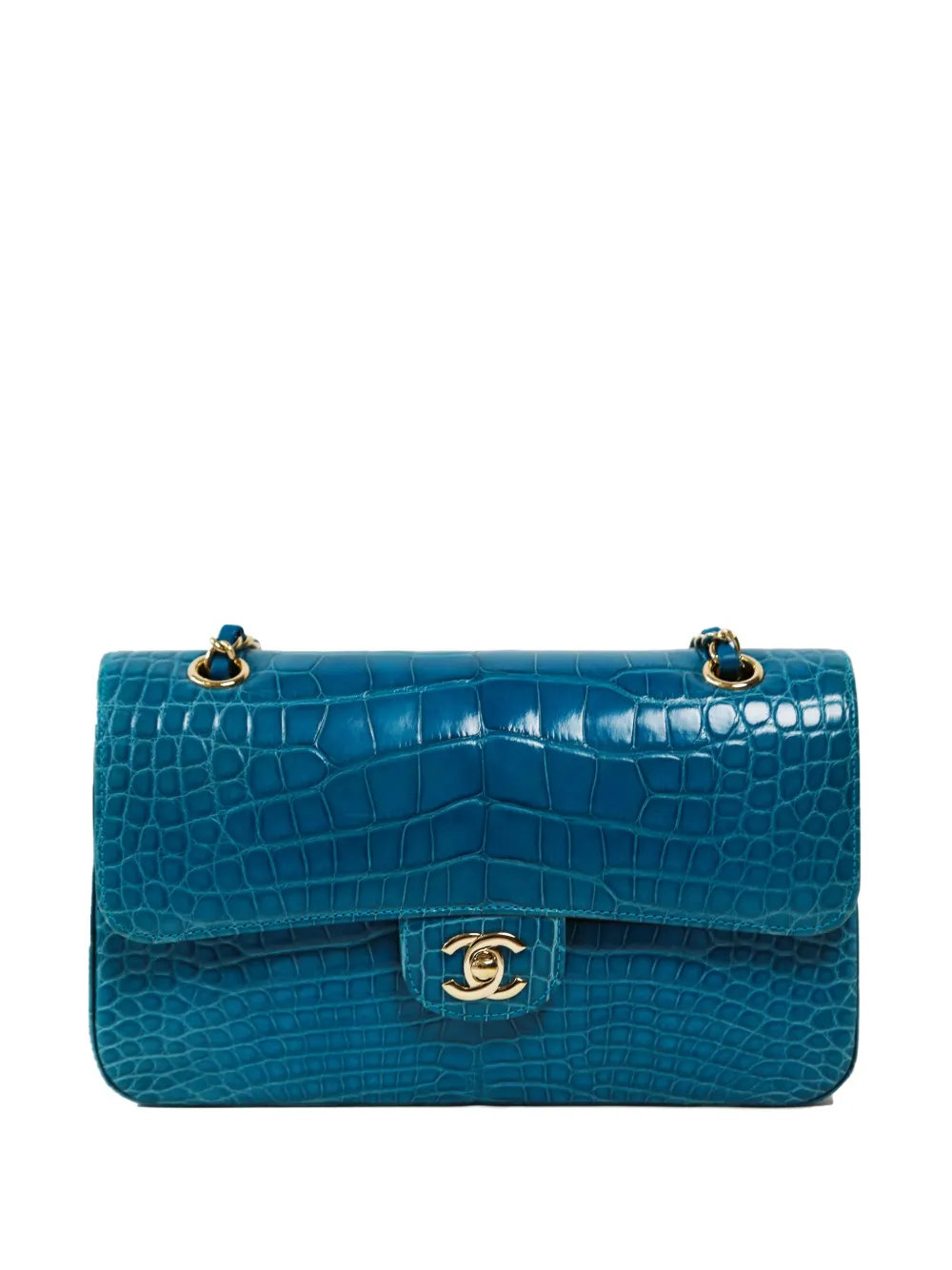 CHANEL Pre-Owned double-flap shoulder bag - ブルー CHANEL Pre-Owned double-flap shoulder bag - ブルー