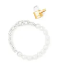AMBUSH silver-plated faux-pearl bracelet