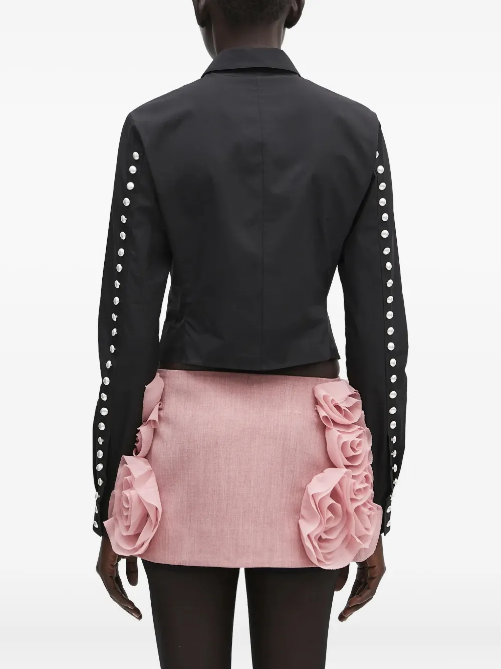 AMBUSH Blouse verfraaid met parel Zwart