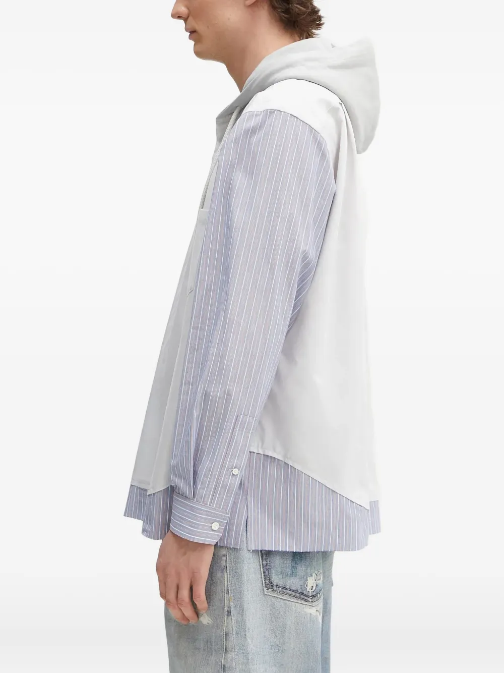 AMBUSH panelled hoodie Grijs