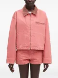 AMBUSH corduroy-collar zip-up jacket - Pink