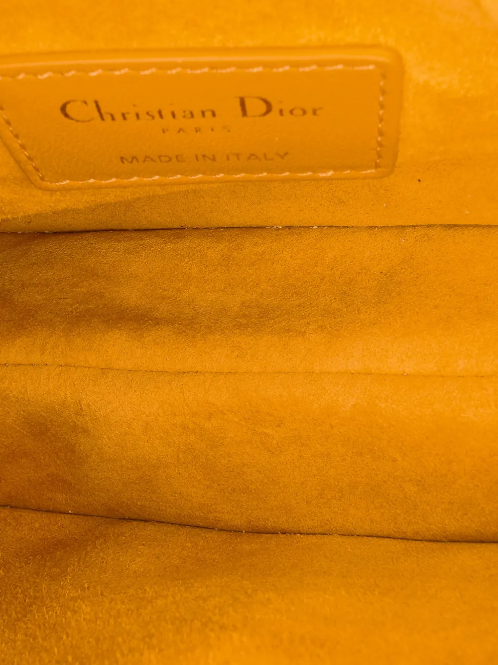 Pre-owned Dior 2019 Mini Velvet Saddle Satchel In Brown