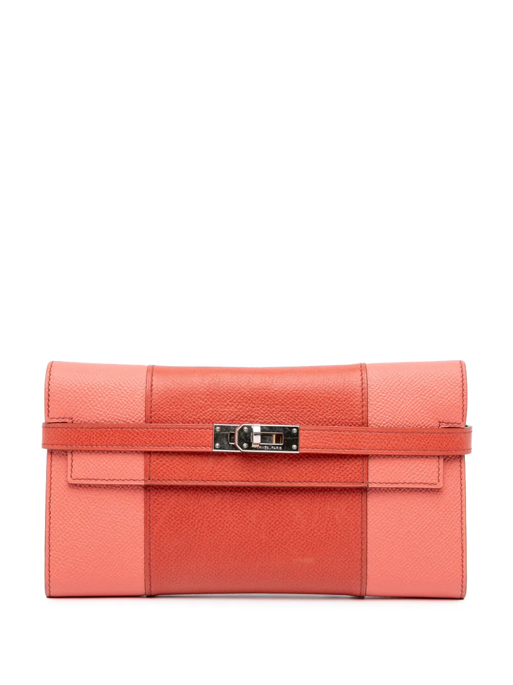 Hermès Pre-Owned 2011 エプソン フラッグ ケリー ロングウォレット 長財布 - オレンジ Hermès Pre-Owned 2011 エプソン フラッグ ケリー ロングウォレット 長財布 - オレンジ