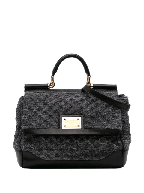 Dolce & Gabbana Pre-Owned 2010-2024 Crochet Wool Miss Sicily satchel