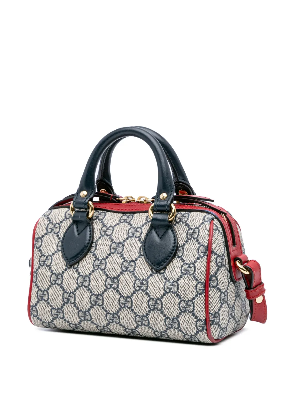 Pre-owned Gucci 2016-2024 Mini Gg Supreme Boston Bag Satchel