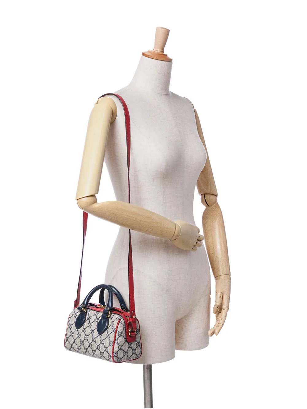 Pre-owned Gucci 2016-2024 Mini Gg Supreme Boston Bag Satchel