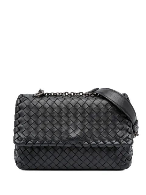 Bottega Veneta Pre-Owned Baby Intrecciato Olimpia crossbody-taske i nappa-læder fra 2012-2024