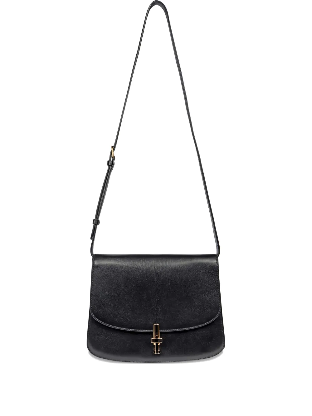 The Row Sofia Leather Shoulder Bag In Black