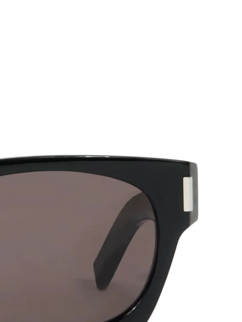 Saint Laurent Eyewear Zonnebril met vierkant montuur Zwart