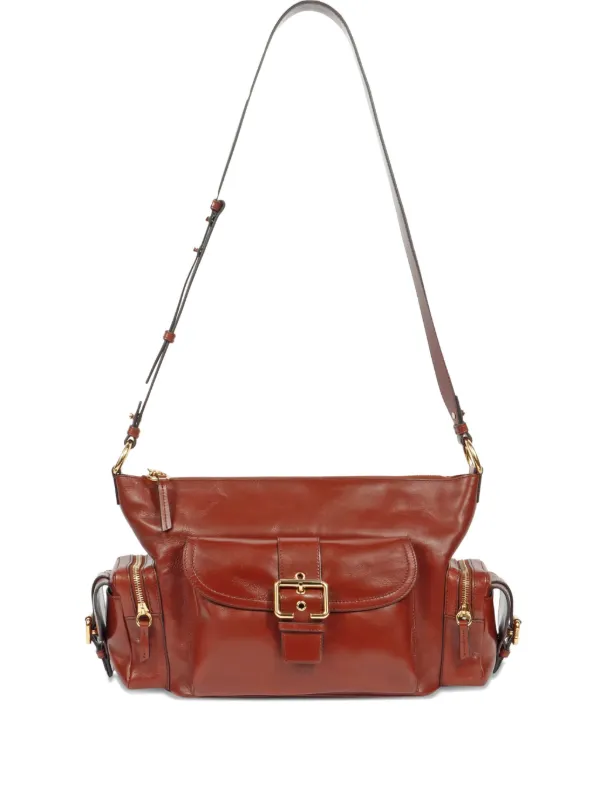 Chloé Camera Leather Crossbody Bag in Brown