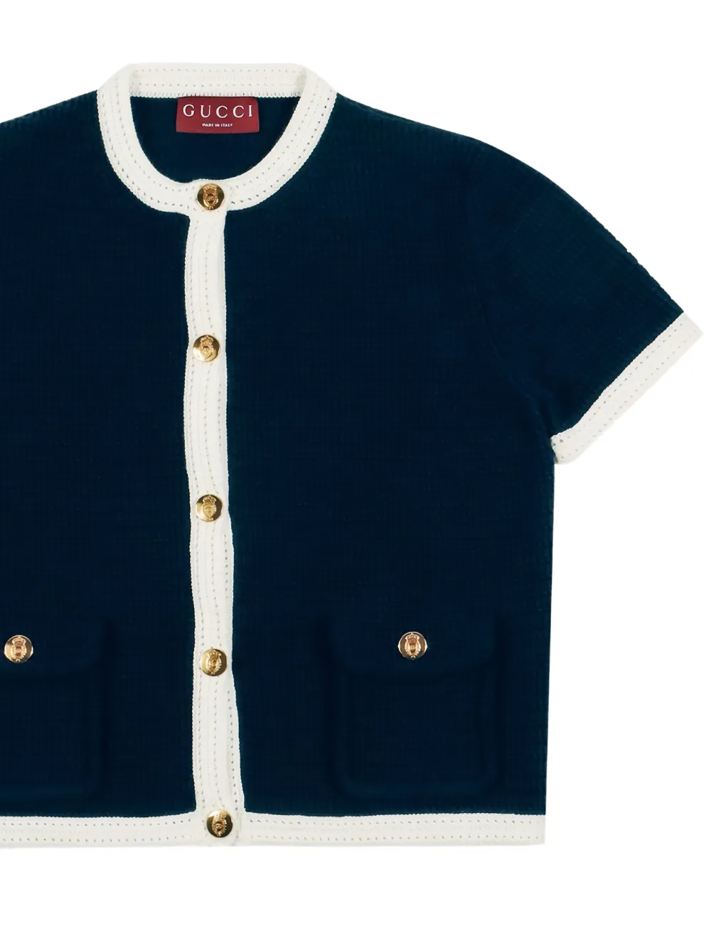 Gucci pocketed buttoned cardigan Zwart