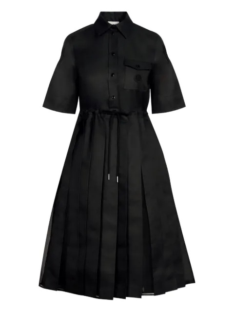 Moncler drawstring pleated midi dress