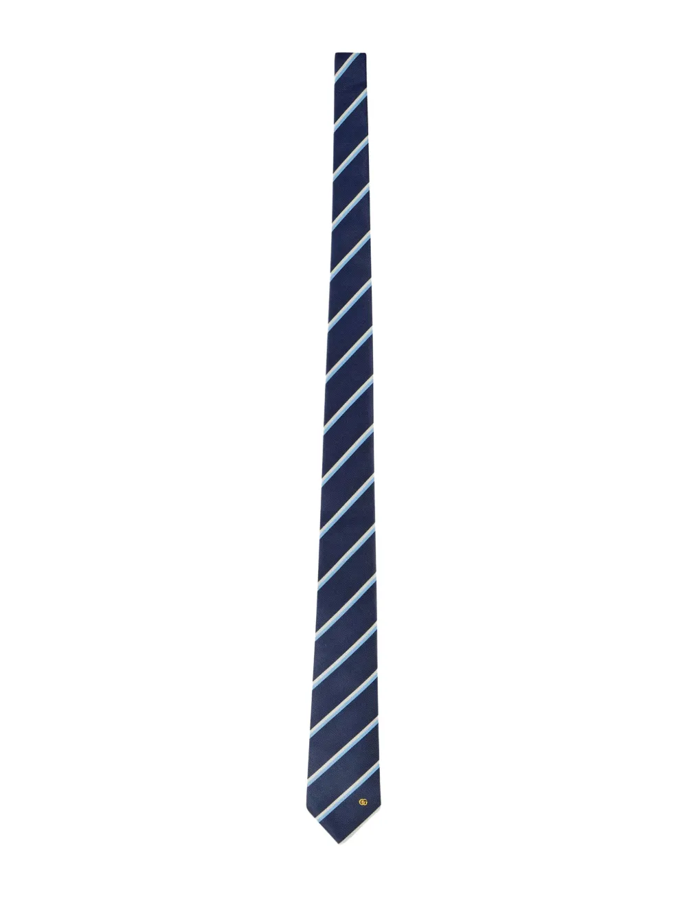 Gucci striped silk tie - Blauw