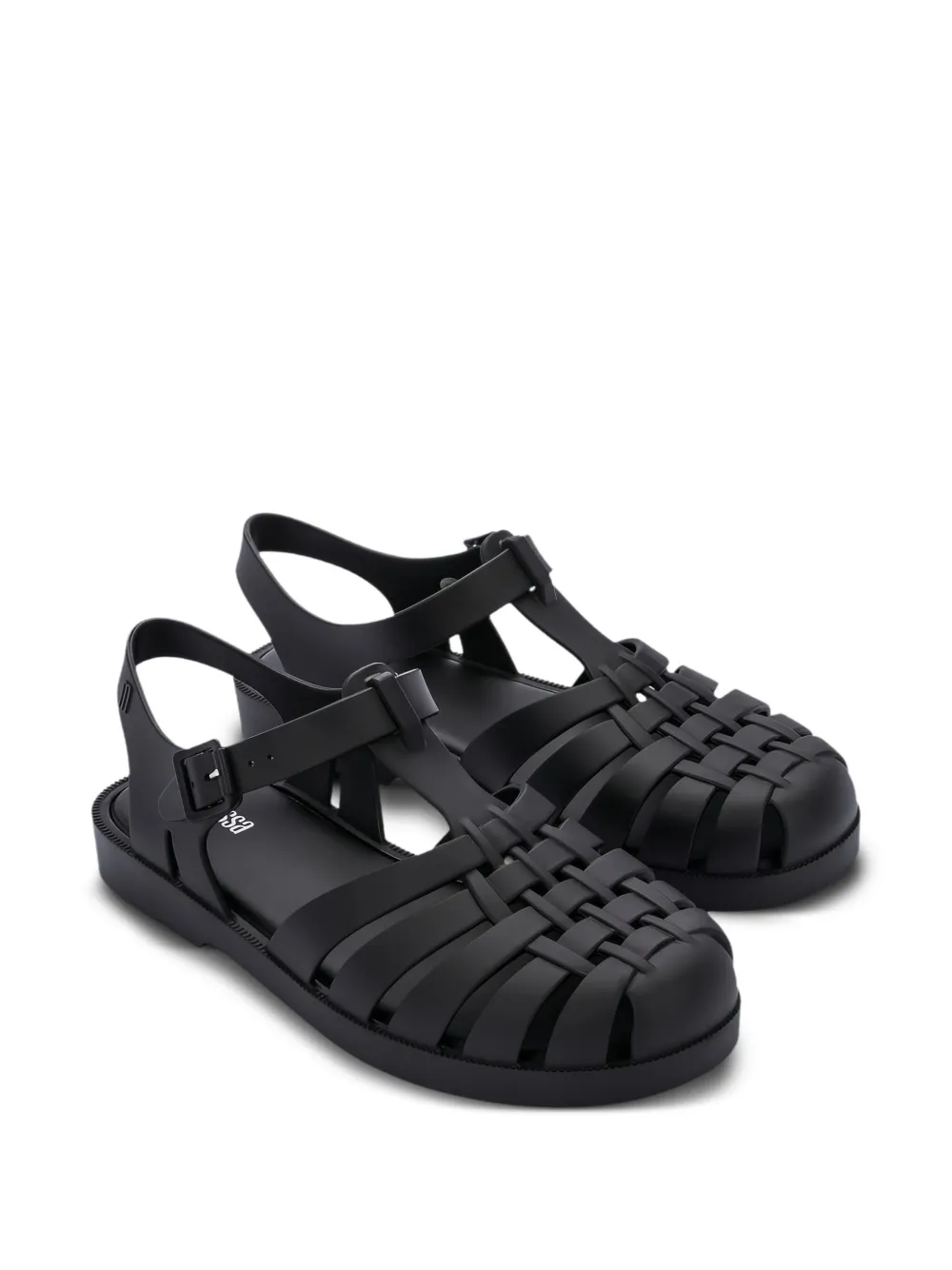 Melissa Possession strappy flat sandals Black