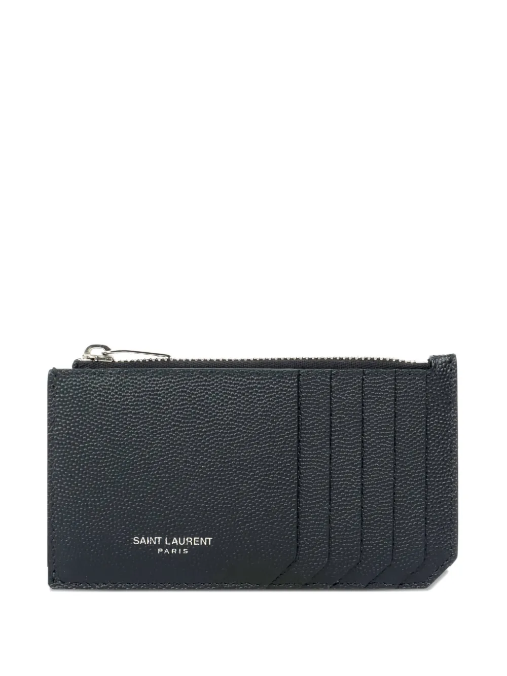 Saint Laurent zipped leather wallet | Black | Image 1
