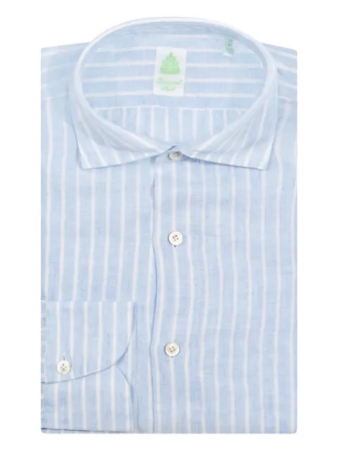 Finamore 1925 Napoli striped buttoned shirt