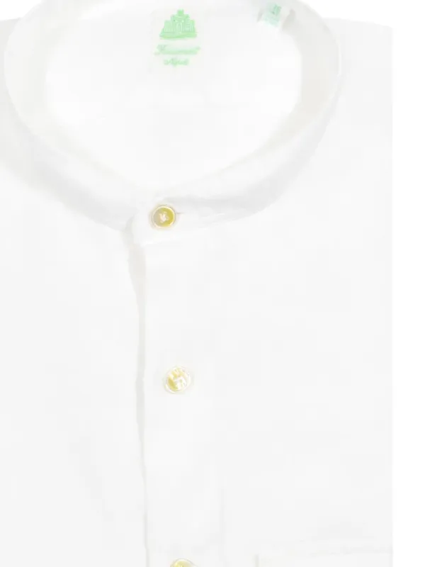 Finamore 1925 Napoli ノーカラーシャツ | ホワイト | FARFETCH JP