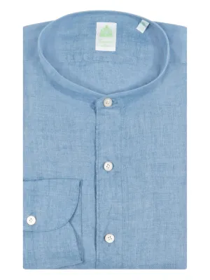 Finamore 1925 Napoli スプレッドカラー シャツ | ブルー | FARFETCH JP