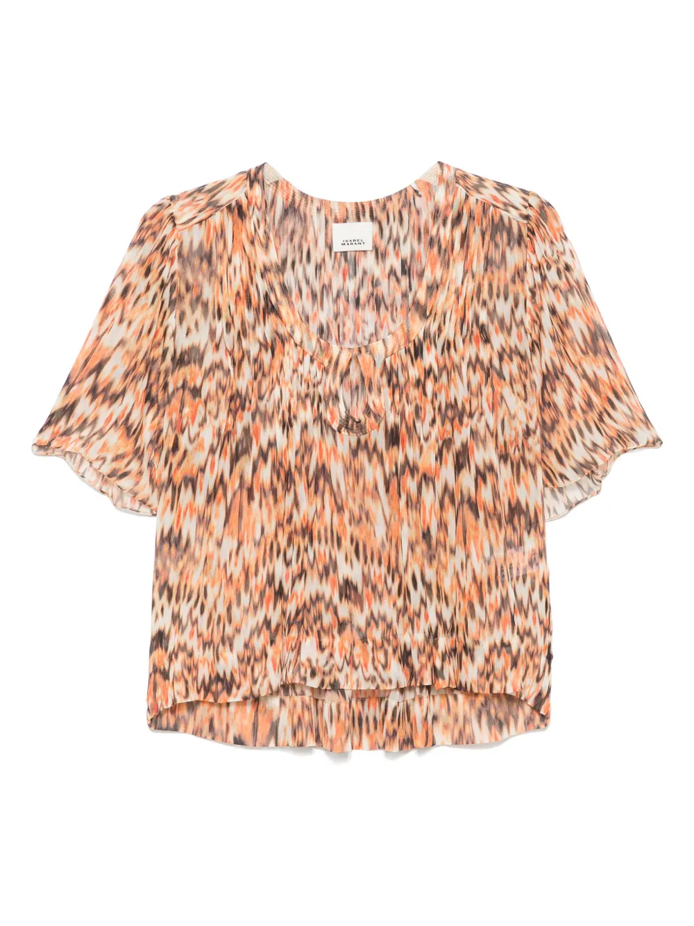 ISABEL MARANT Zijden blouse Oranje