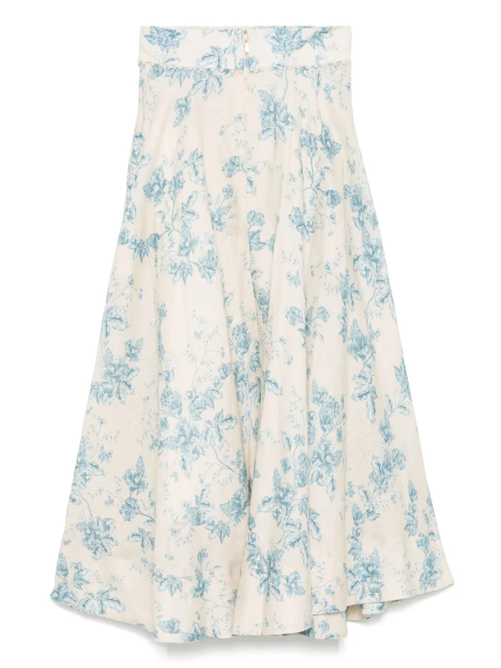 Agua By Agua Bendita Rok met bloemenprint - Beige