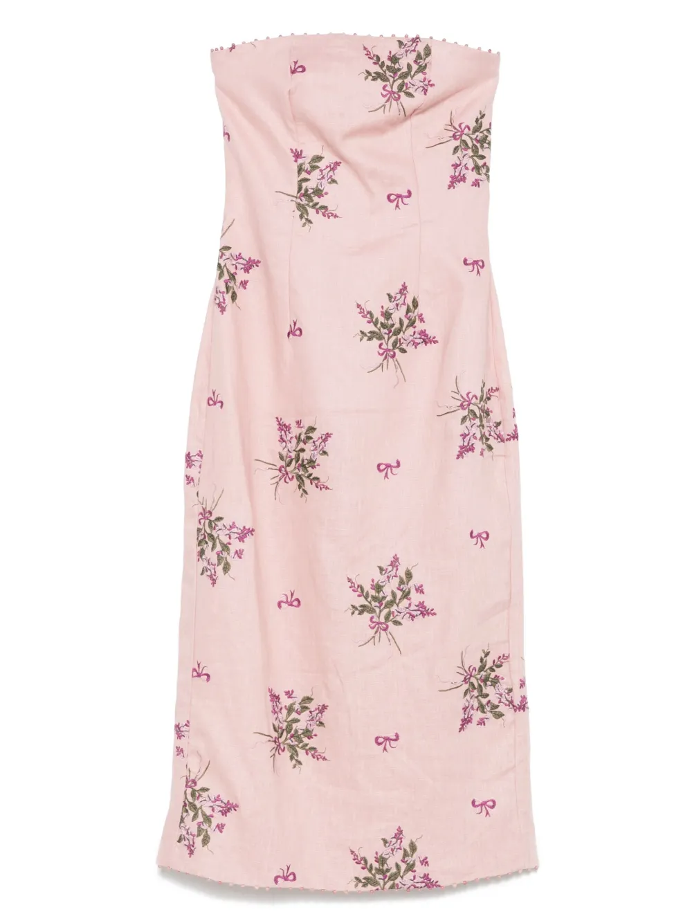 floral-print cotton dress